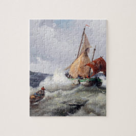 Quebra-cabeça Onde a natureza reina: paisagem tempestuosa com ga