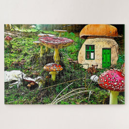 Quebra-cabeça Onde Leprechauns ou onde vivem as pequenas pessoas