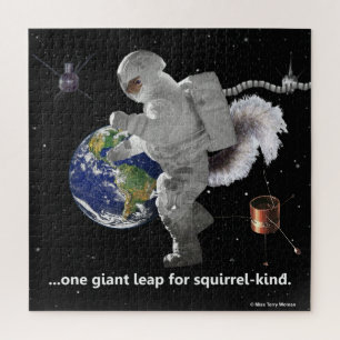 Quebra-cabeça One giant leap for squirrel-kind