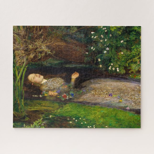 Quebra-cabeça Ophelia de John Everett Millais (Horizontal)