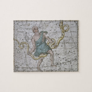 Quebra-cabeça Ophiuchus ou Serpentarius, 'de um atlas celestial