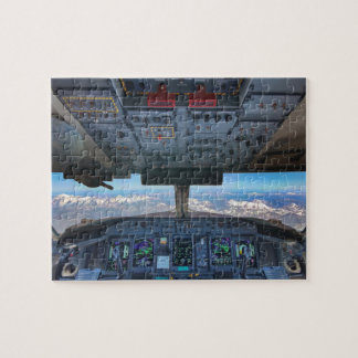 Quebra-cabeça Opinião da cabina do piloto do avião sobre os