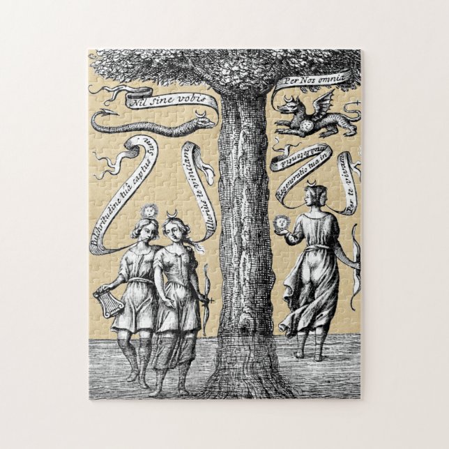 Quebra-cabeça Opposites Unidos por Conjunção em Alquimia (Vertical)