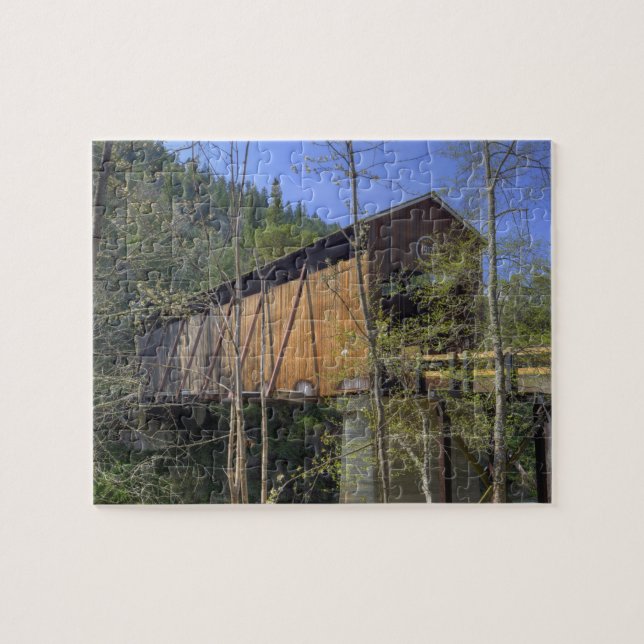 Quebra-cabeça OR, Condado de Jackson, McKee Covered Bridge (Horizontal)