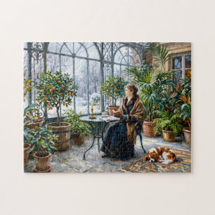 Quebra-cabeça Orangerie Aconchegante de Inverno com Cavalier Spa