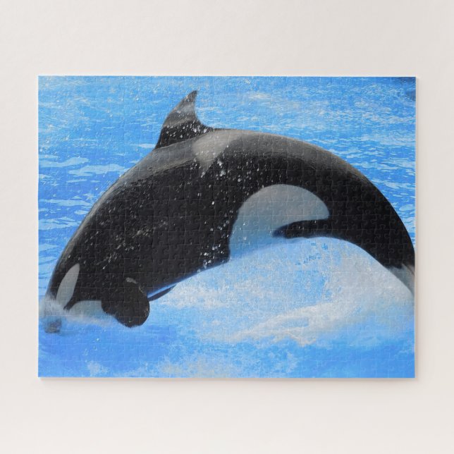 Quebra-cabeça Orca Baleias Assassinas ou Orcas de Jigsaw (Horizontal)