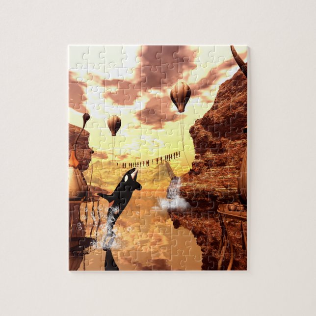 Quebra-cabeça Orca impressionante (Vertical)