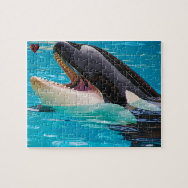 Quebra-cabeça Orca ou Baleia Assassina Jigsaw (Horizontal)