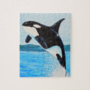 Quebra-cabeça Orca Painting