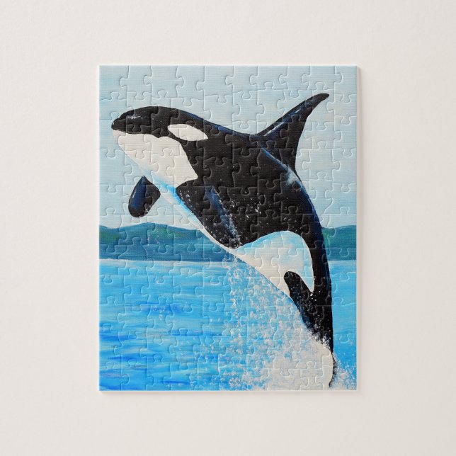 Quebra-cabeça Orca Painting (Vertical)