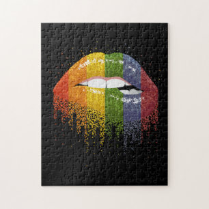 Quebra-cabeça Orgulho de Lábios LGBT - Gay, Homossexual, lésbi
