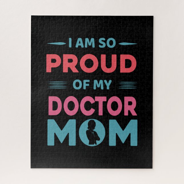Quebra-cabeça Orgulho Do Meu Médico Mãe (Vertical)