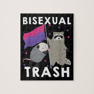 Quebra-cabeça Orgulho gay de lixo bissexual Rótulo LGBT