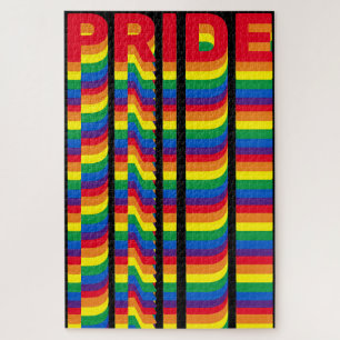Quebra-cabeça Orgulho lgbtq lgbtq gay arco-íris preto
