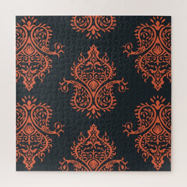 Quebra-cabeça Oriental damask: padrão de colheita mediterrânico. (Vertical)