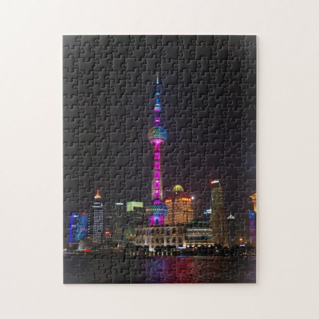 Quebra-cabeça Oriental Pearl Tower - Xangai - 11x14 - 252 pcs (Vertical)