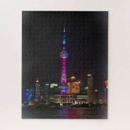 Quebra-cabeça Oriental Pearl Tower - Xangai - 16x20 - 520 pcs