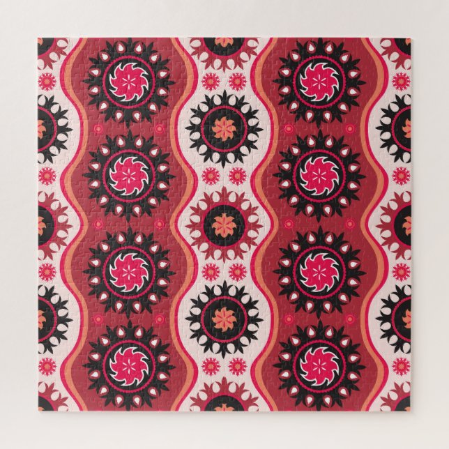 Quebra-cabeça Oriental Tradicional: Design de ornamento sem cost (Vertical)