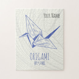Quebra-cabeça Origami Art Japonês Dobra Art Retro Crane