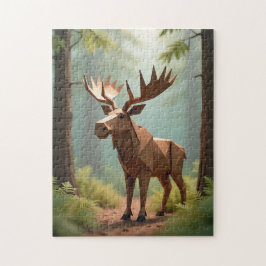 Quebra-cabeça Origami Moose