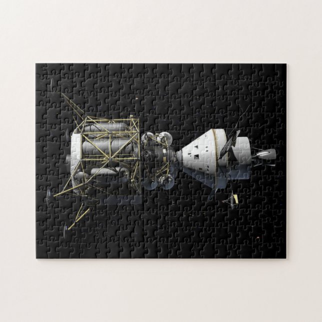 Quebra-cabeça Orion Docking With Lunar Lander - Renderização Art (Horizontal)