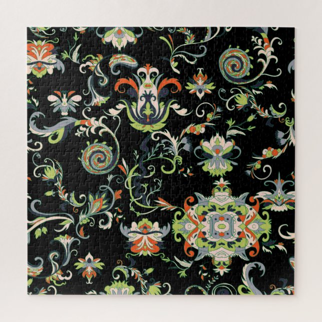Quebra-cabeça Ornamento Árabe Floral: Tradicional Invisível (Vertical)