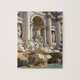 Quebra-cabeça ornamento de metal da fonte de trevi