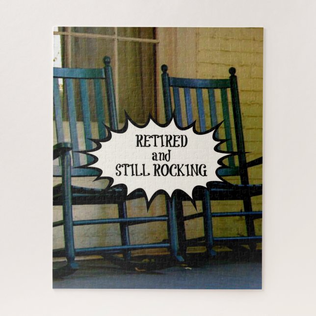 Quebra-cabeça Ornamento personalizado aposentado e ainda forjado (Vertical)