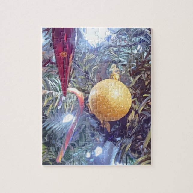 Quebra-cabeça Ornamentos de férias de inverno (Vertical)