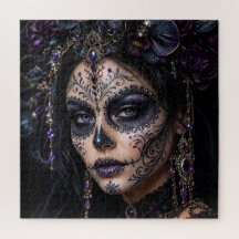 Orquídea Âmbar Calavera – Caveira de Açúcar Gótica