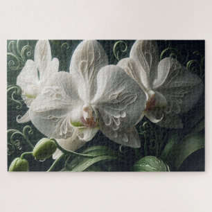 Quebra-cabeça Orquídea Branca