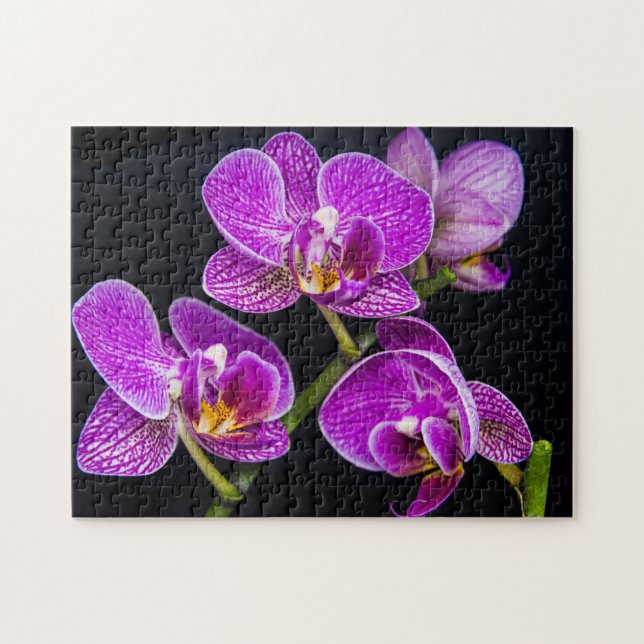 Quebra-cabeça Orquídea roxa (Horizontal)