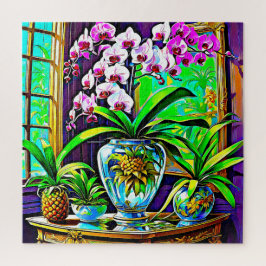 Quebra-cabeça Orquídea Vibrante Haven