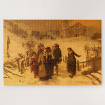 Os Avalanche no inverno (por Gerolamo Induno)