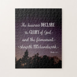 Quebra-cabeça Os céus declaram a glória de Deus