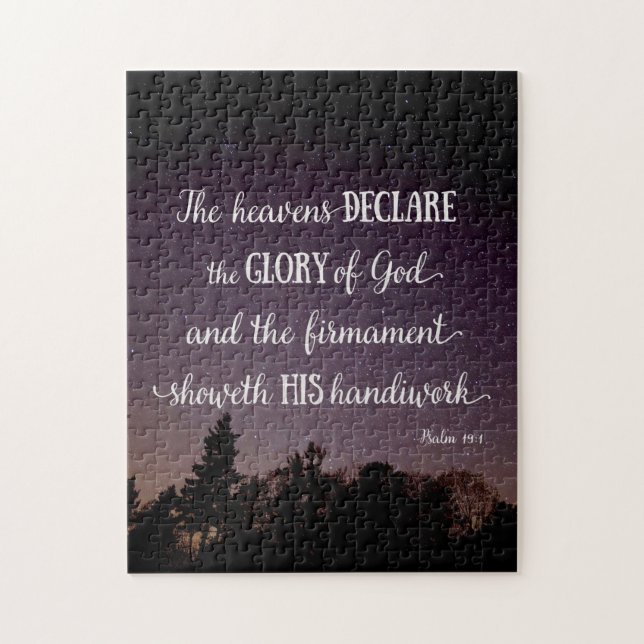 Quebra-cabeça Os céus declaram a glória de Deus (Vertical)