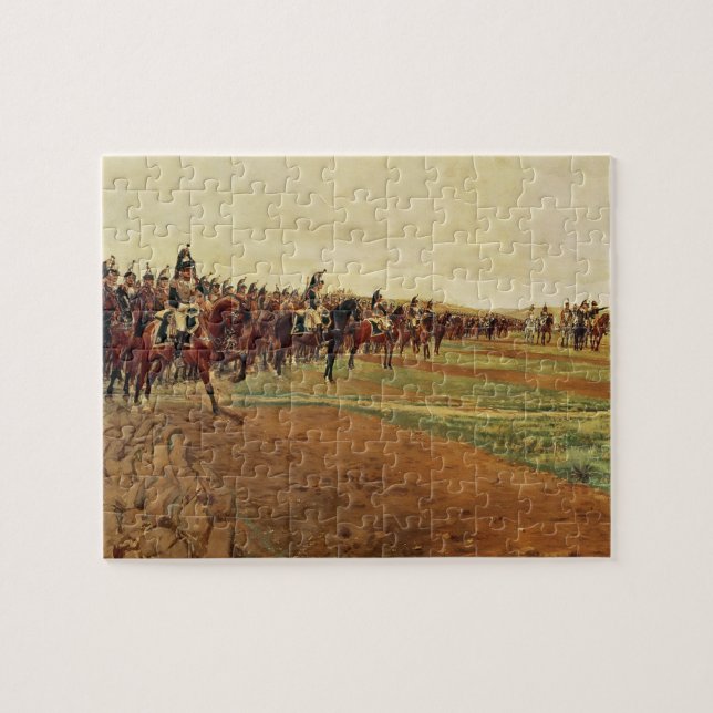 Quebra-cabeça Os Cuirassiers antes de sua carga na batalha (Horizontal)