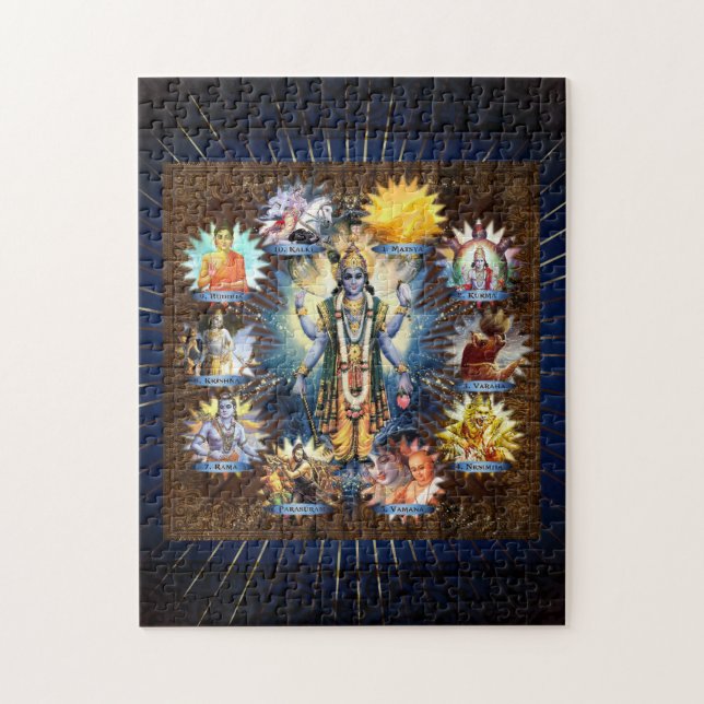 Quebra-cabeça Os Dez Avatares De Vishnu - Cartões de fotos Quebr (Vertical)