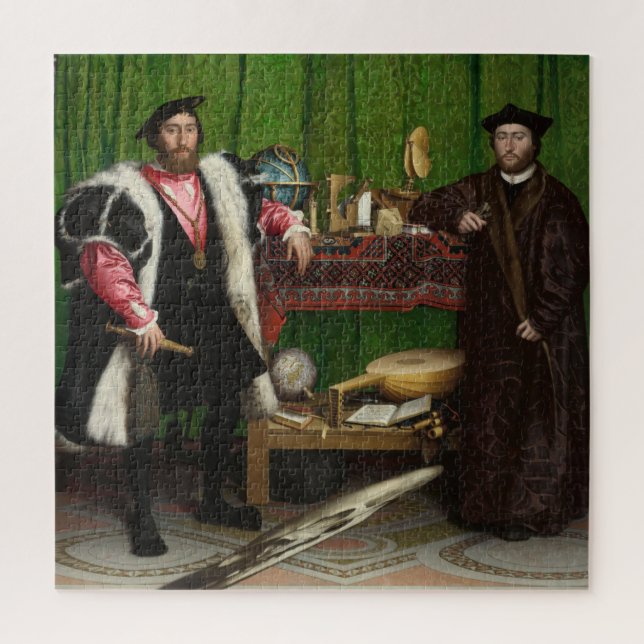 Quebra-cabeça Os embaixadores, Holbein, o jovem (Vertical)