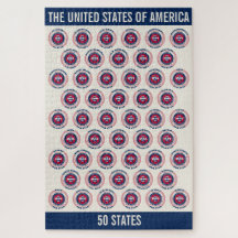 Os Estados Unidos da América Patrióticos 50 Estado