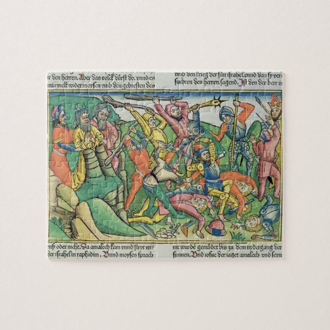 Quebra-cabeça Os êxodos 17 8-15 Aaron e Hur apoiam as mãos de (Horizontal)