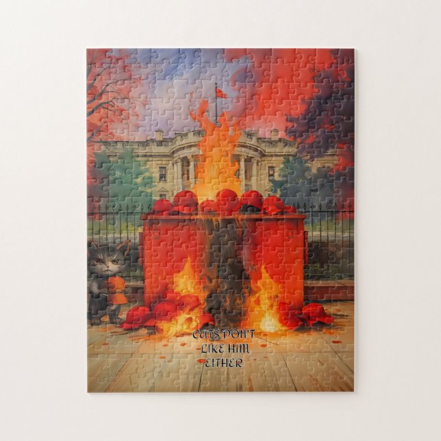 Quebra-cabeça Os gatos também não gostam dele (Vertical)