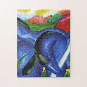 Quebra-cabeça Os grandes cavalos azuis de Franz Marc