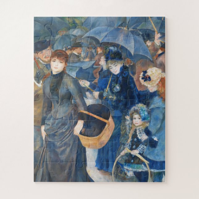 Quebra-cabeça Os guarda-chuvas, Pierre Auguste Renoir Art (Vertical)