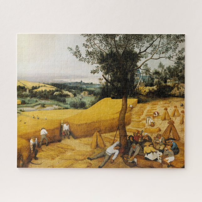 Quebra-cabeça Os Harvesters de Pieter Bruegel, o Velho (Horizontal)