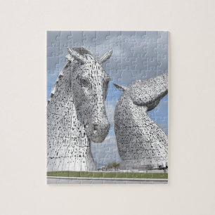 Quebra-cabeça os Kelpies, parque da hélice, Falkirk, Scotland