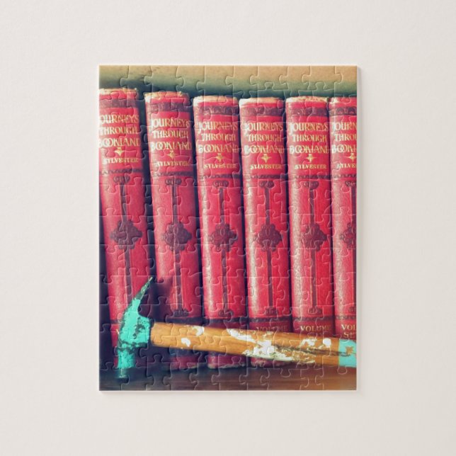 Quebra-cabeça Os livros são mais fortes do que martelos (Vertical)
