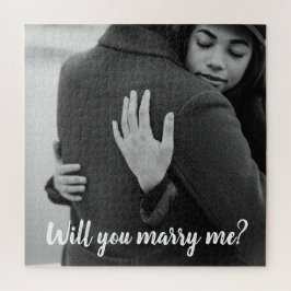 Quebra-cabeça Os modernos casamentos de propostas em preto e bra