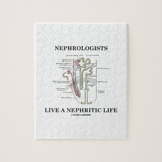 Quebra-cabeça Os Nephrologists vivem uma vida Nephritic (Vertical)