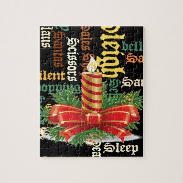 Quebra-cabeça Os papais noeis têm um bom dia e uma noite melhor. (Vertical)